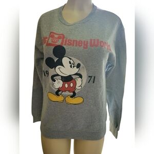 Mickey Mouse Disneyworld Sweater Grey Small